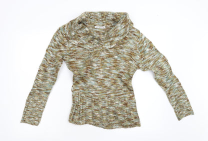 Select Womens Green  Knit Pullover Jumper Size M