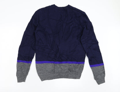 Marks & Spencer Mens Blue  Knit Pullover Jumper Size M