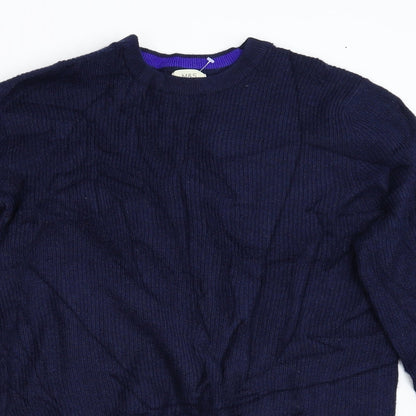 Marks & Spencer Mens Blue  Knit Pullover Jumper Size M