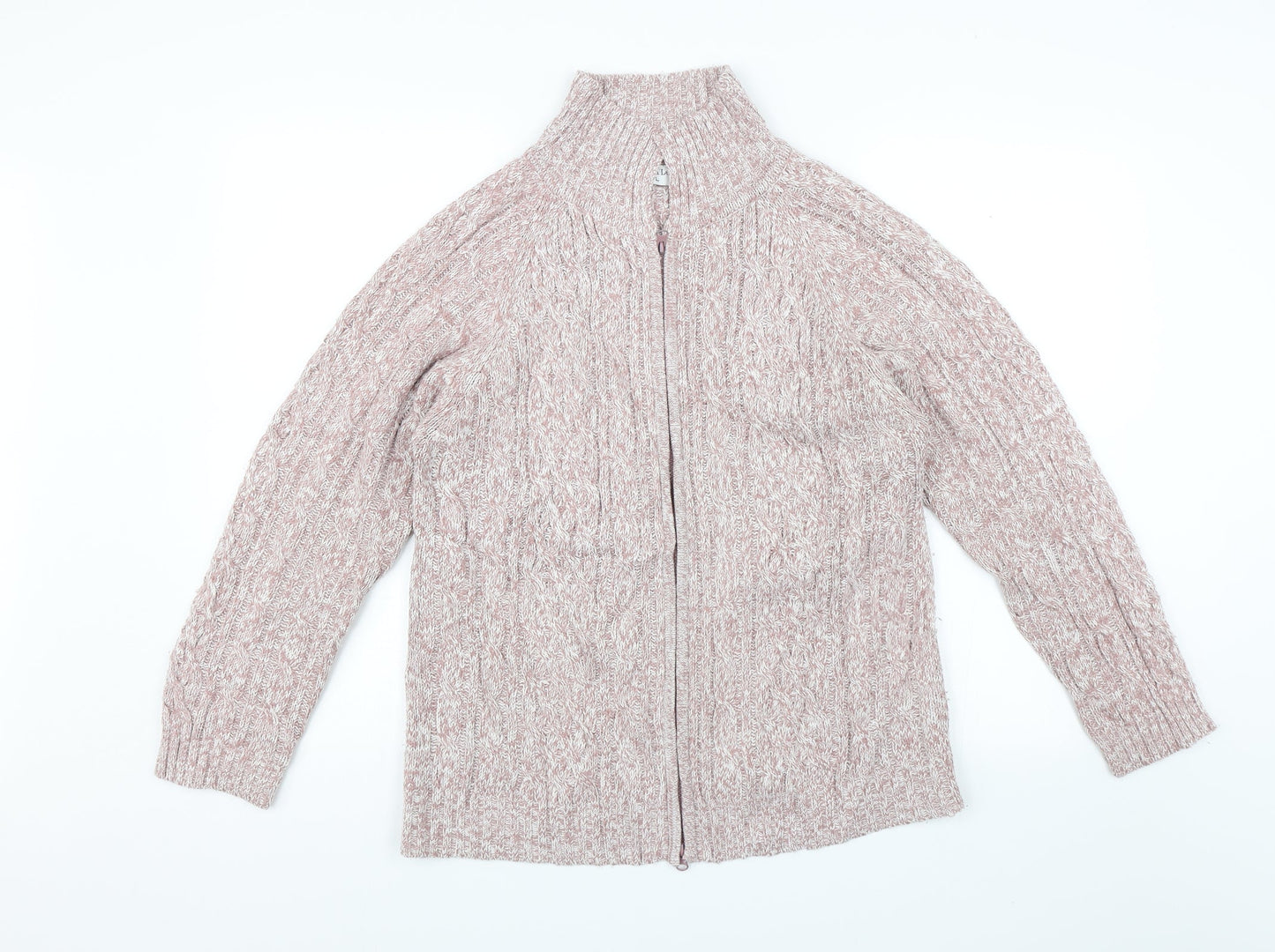 Donna Lewis Womens Pink   Full Zip Jumper Size L