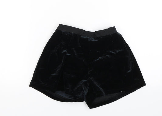 M&S Girls Black   Sailor Shorts Size 8-9 Years