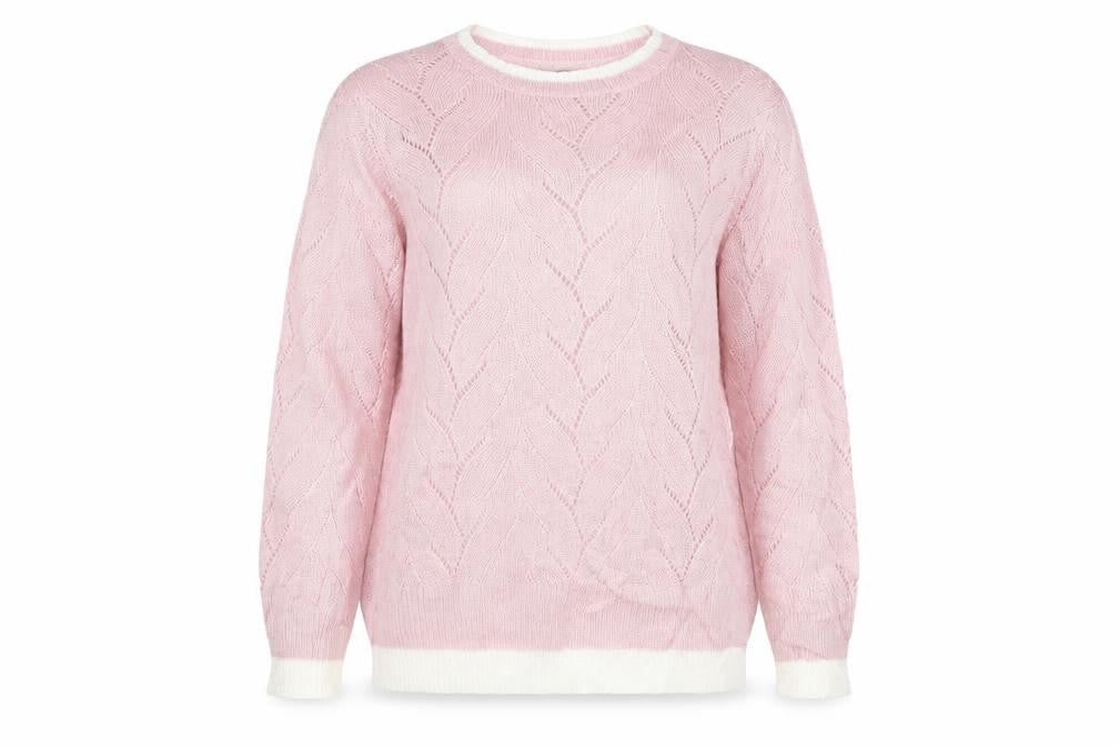 Amber Womens Pink   Pullover Jumper Size 16