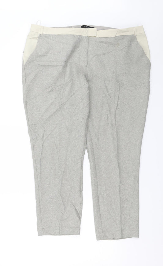 Atmosphere Womens Grey   Dress Pants Trousers Size 16 L22 in