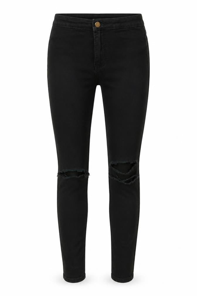 New Look Womens Black  Denim Skinny Jeans Size 10 L26 in