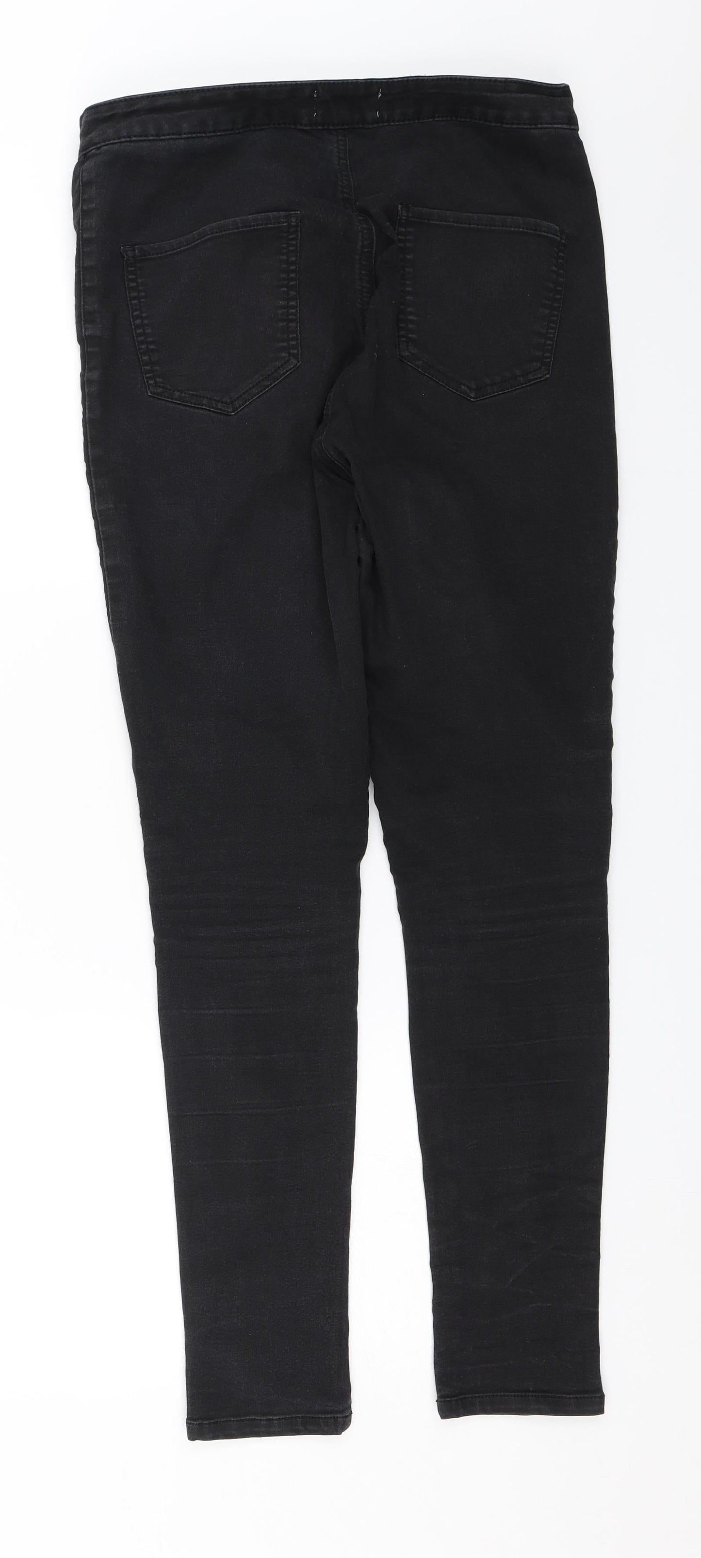 Miss Denim Womens Black  Denim Skinny Jeans Size 14 L27 in