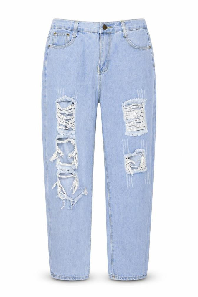 SheIn Womens Blue  Denim Straight Jeans Size S L25 in