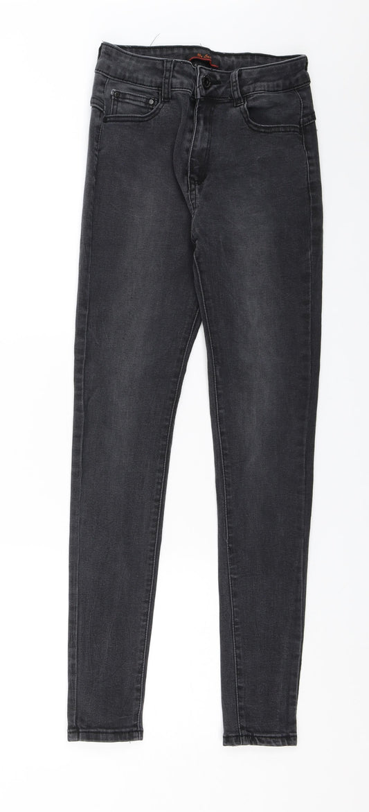 By Sasha Womens Black  Denim Skinny Jeans Size 8 L28 in
