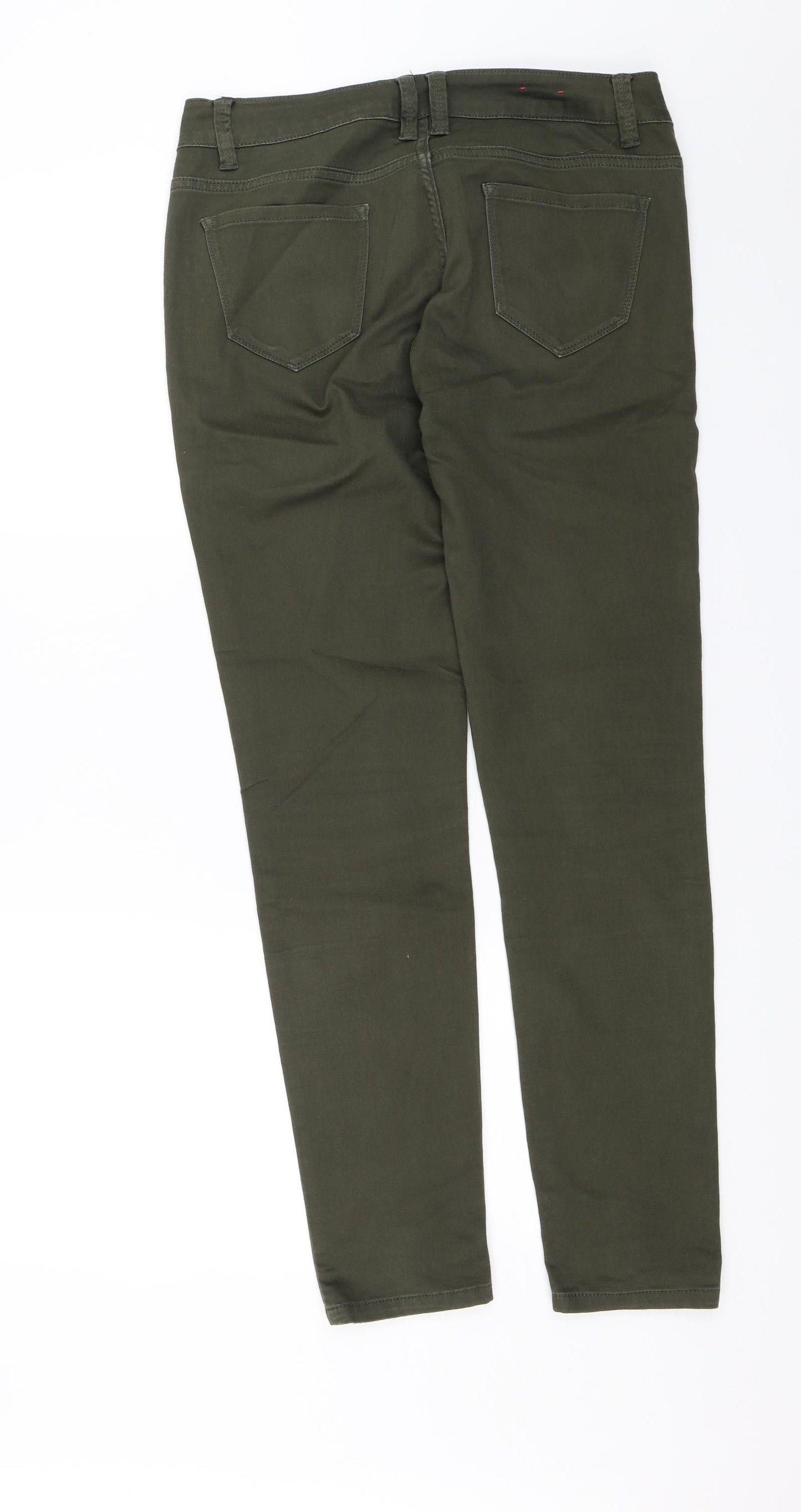 Yes Yes Womens Green   Skinny Jeans Size 12 L28 in