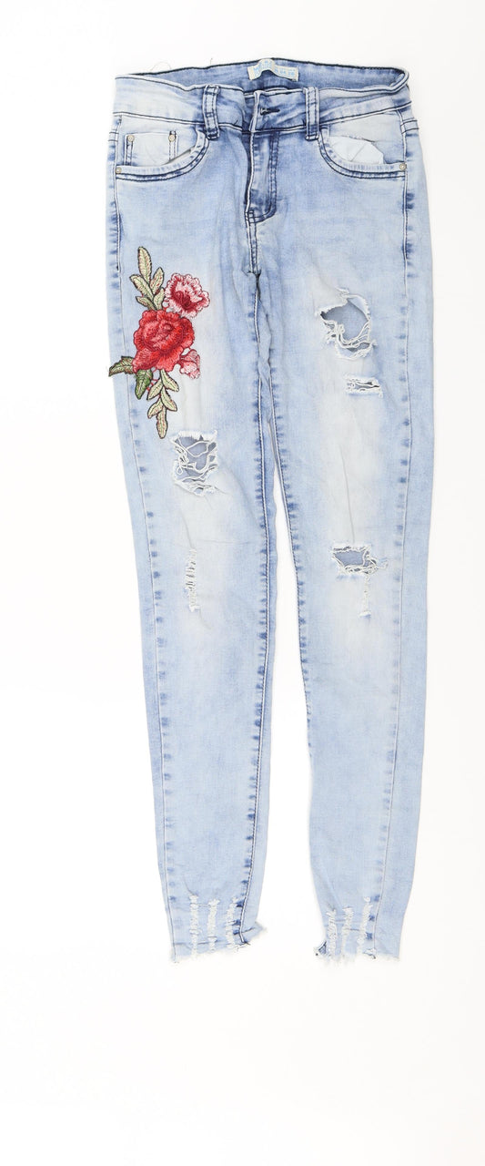 MISS RJ Womens Blue   Skinny Jeans Size 8 L27 in