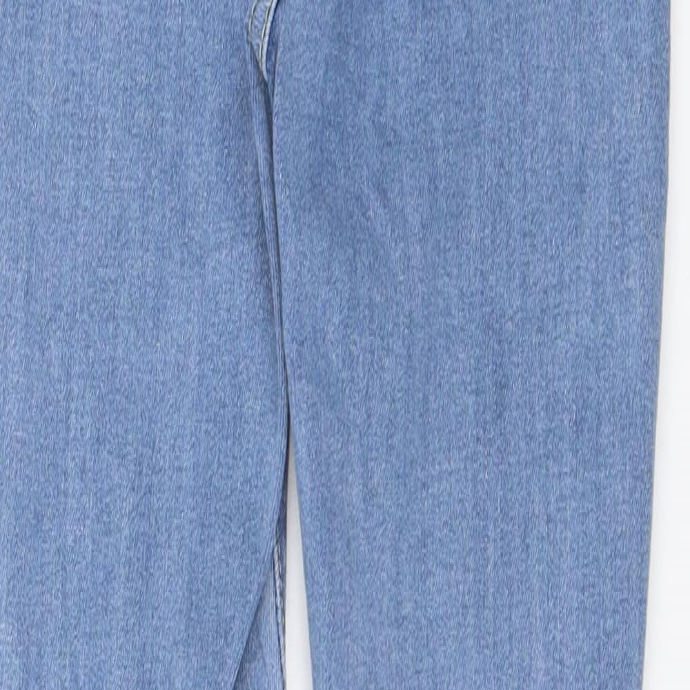 PRETTYLITTLETHING Womens Blue  Denim Skinny Jeans Size 4 L27 in