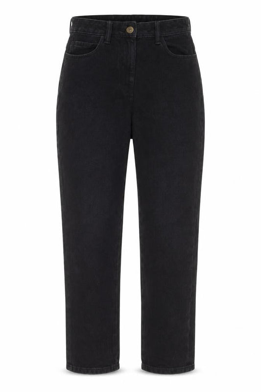 COLLUSION Womens Black  Denim Mom Jeans Size 28 in L27 in