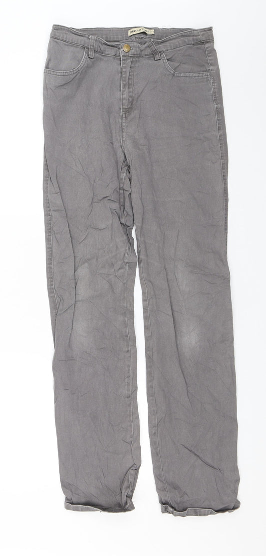 Departure Womens Grey   Straight Jeans Size 10 L30 in