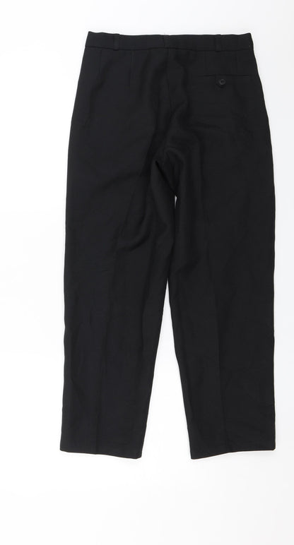 Preworn Womens Black   Trousers  Size 28 in L25 in