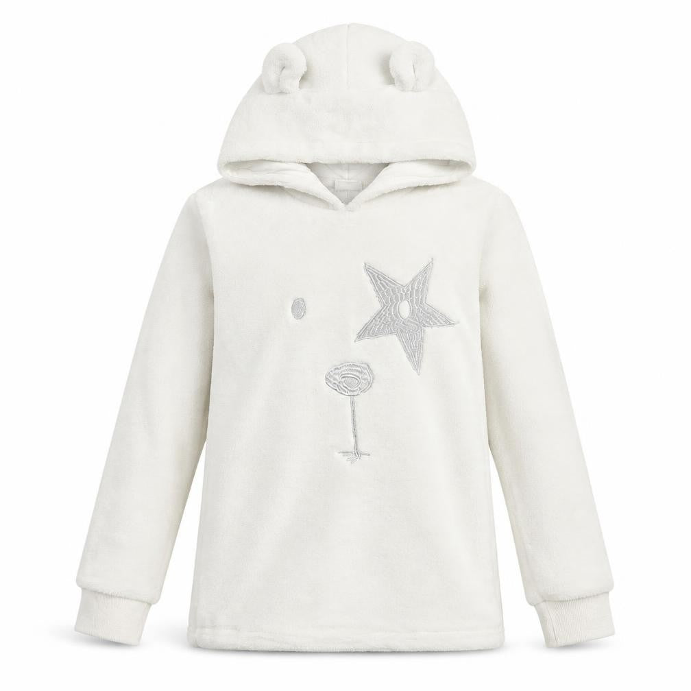 F&F Girls White   Pullover Hoodie Size 12 Years