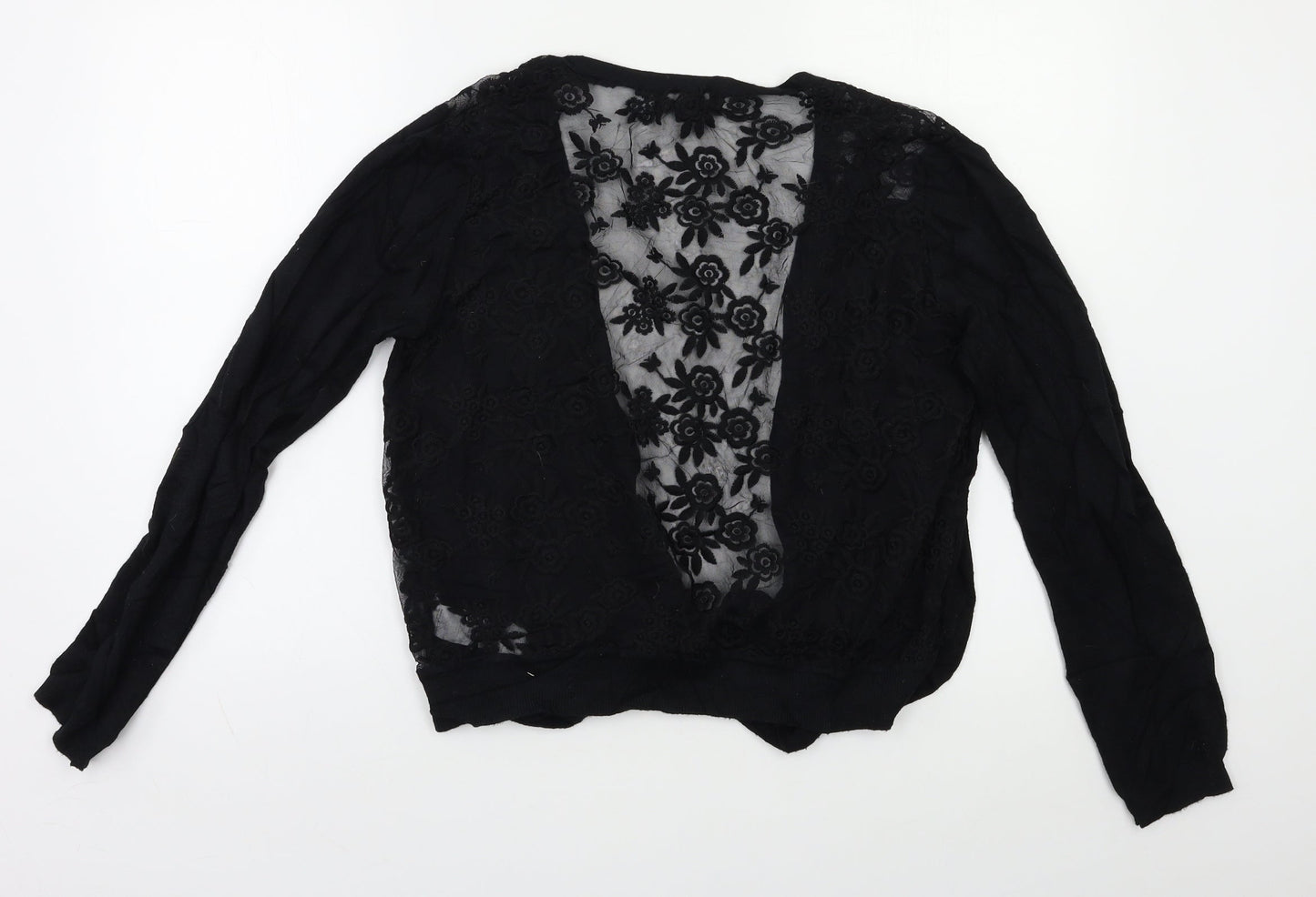 New Look Womens Black   Cape Jumper Size 14