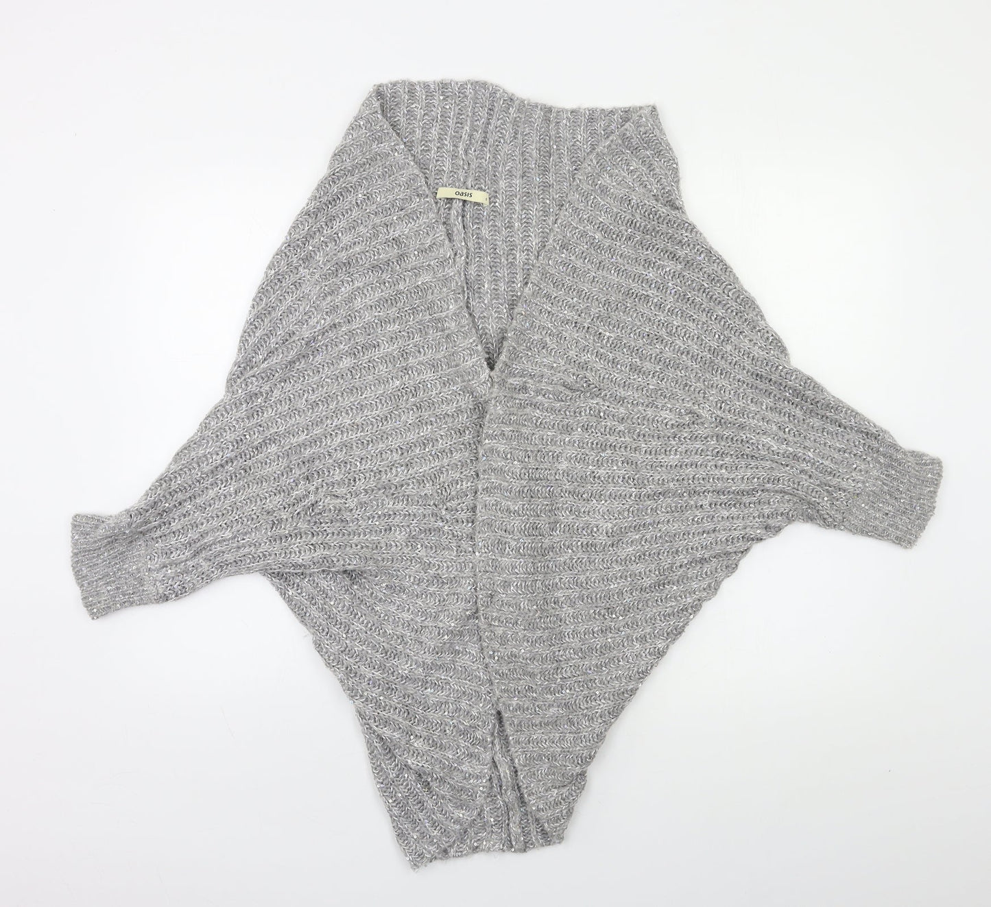 Oasis Womens Grey   Cardigan Jumper Size S