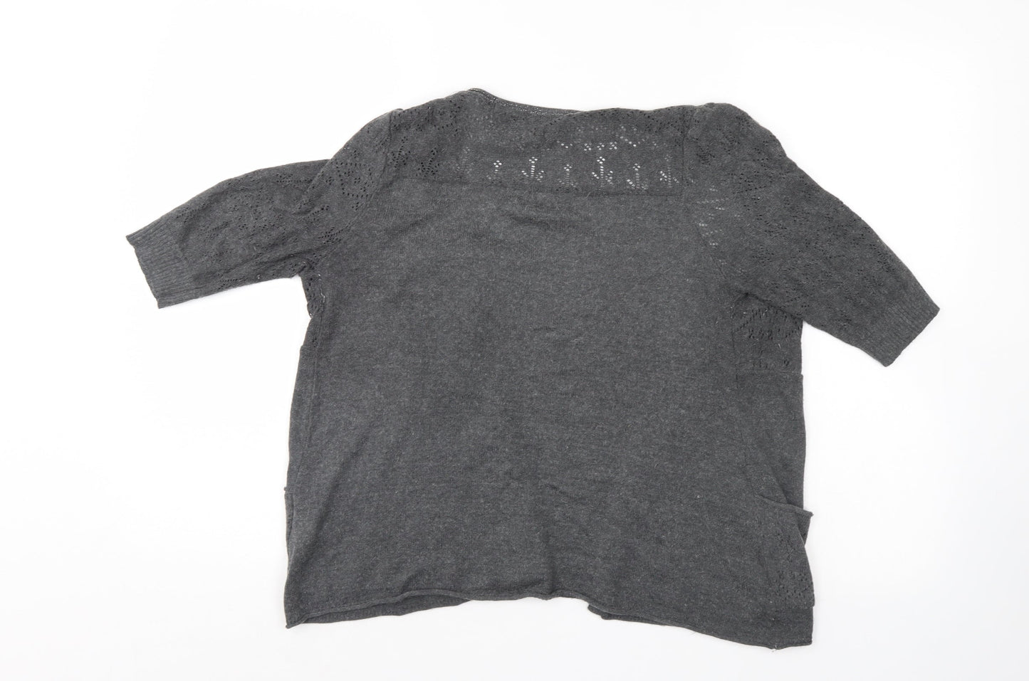 River Island Womens Grey   Shrug Jumper Size 8