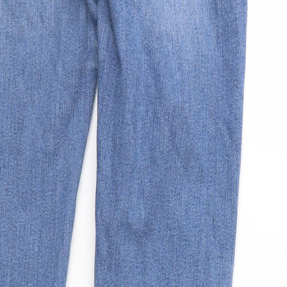 Ashley Mason Womens Blue  Denim Tapered Jeans Size S L27 in