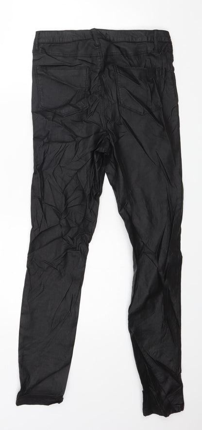 Back view of Denimco women’s black trousers, size UK 12, 27-inch leg