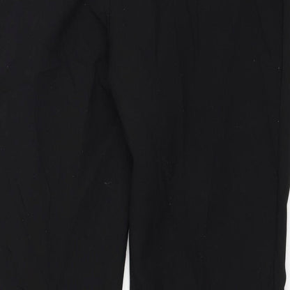 Peacocks Womens Black   Trousers  Size 14 L25 in