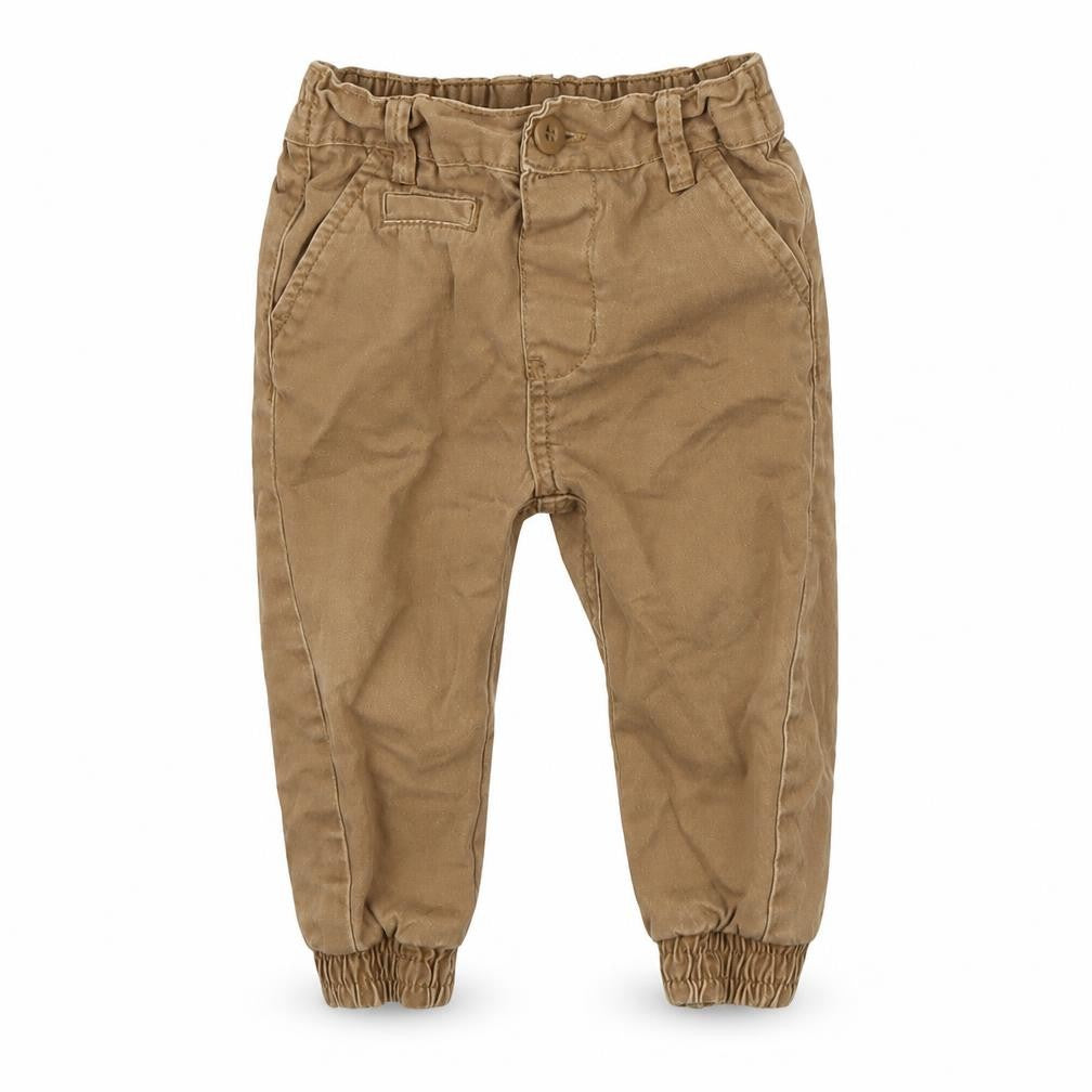 early Boys Brown   Cargo Trousers Size 12-18 Months