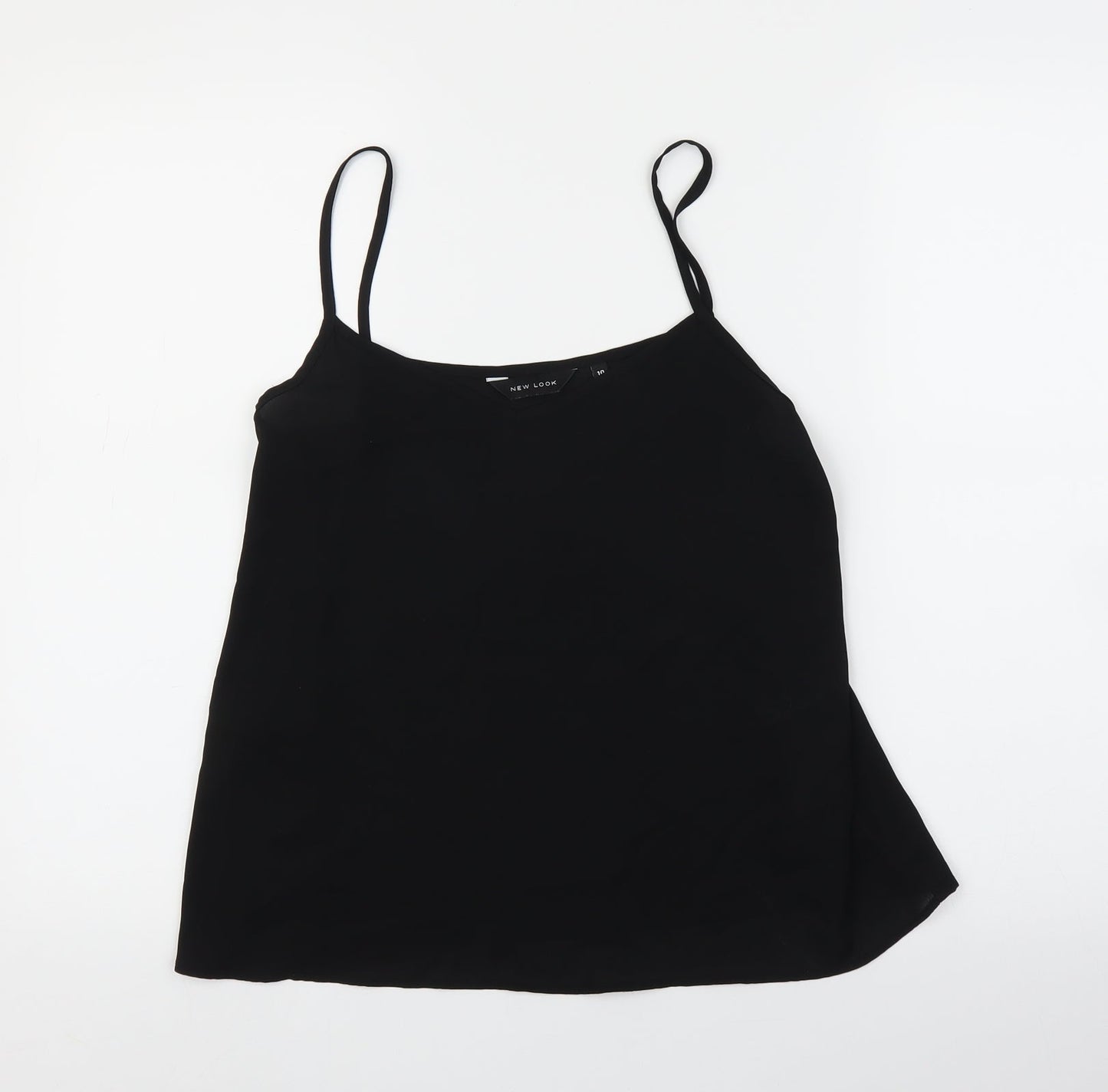 newlook Womens Black  Mesh Basic Blouse Size 10