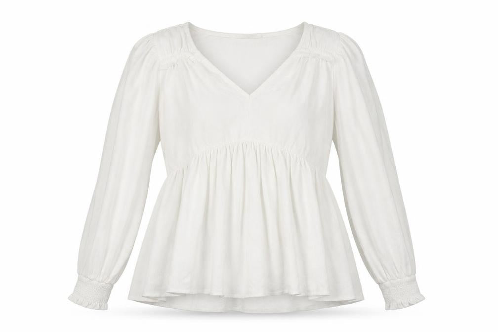 NINE SAVANNAH MILLER Womens White   Basic T-Shirt Size 6