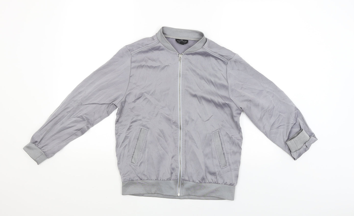 Topshop Womens Grey   Jacket  Size 8