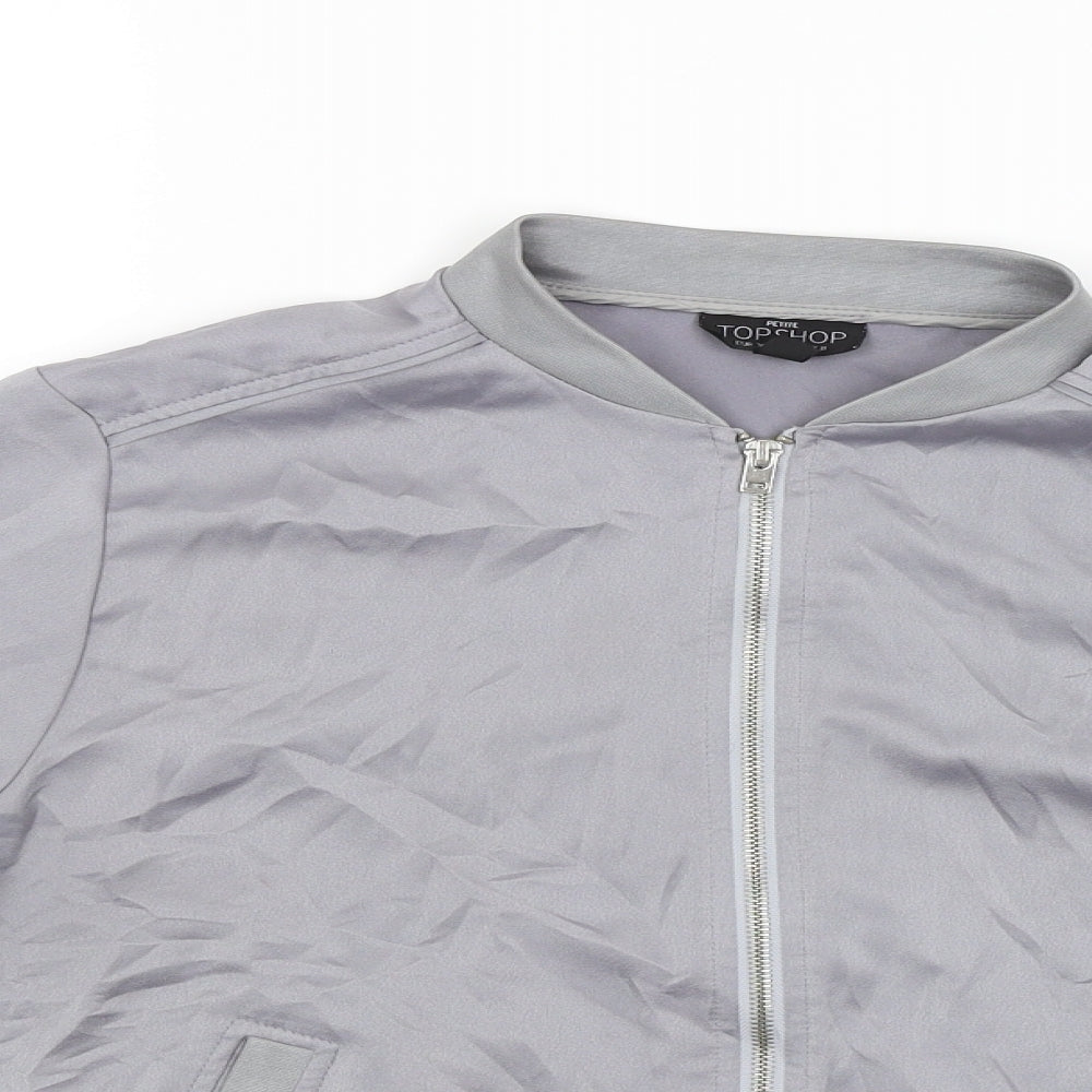 Topshop Womens Grey   Jacket  Size 8