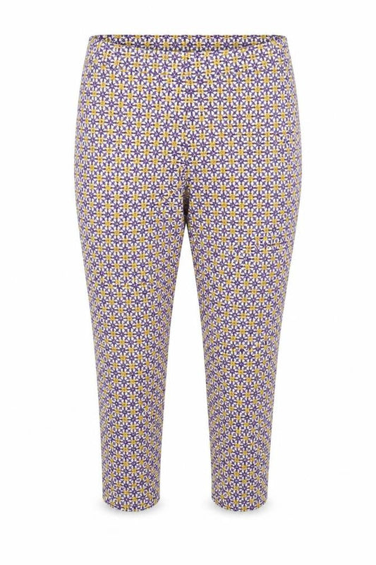 Tu Womens White Floral  Bloomer Trousers Size 16 L20 in
