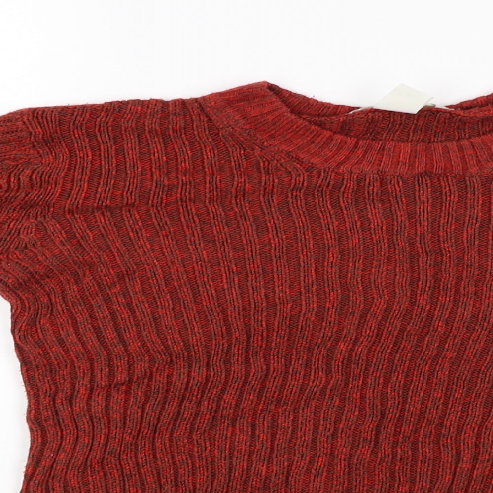 H&M Womens Red   Pullover Jumper Size S