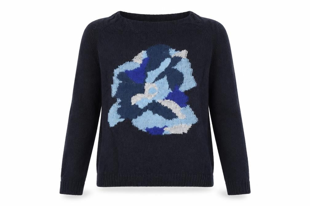 Artigiano Womens Blue   Pullover Jumper Size L