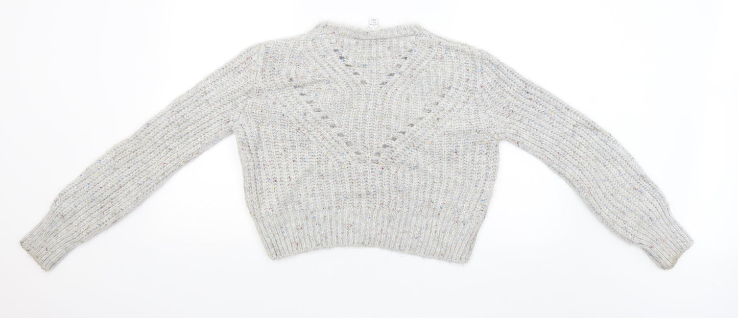 Topshop Womens Grey   Pullover Jumper Size S