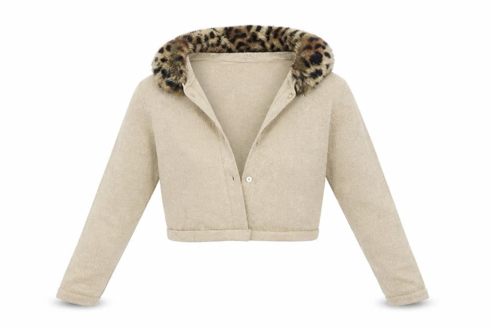 Lands' End Girls Gold   Jacket Coat Size M