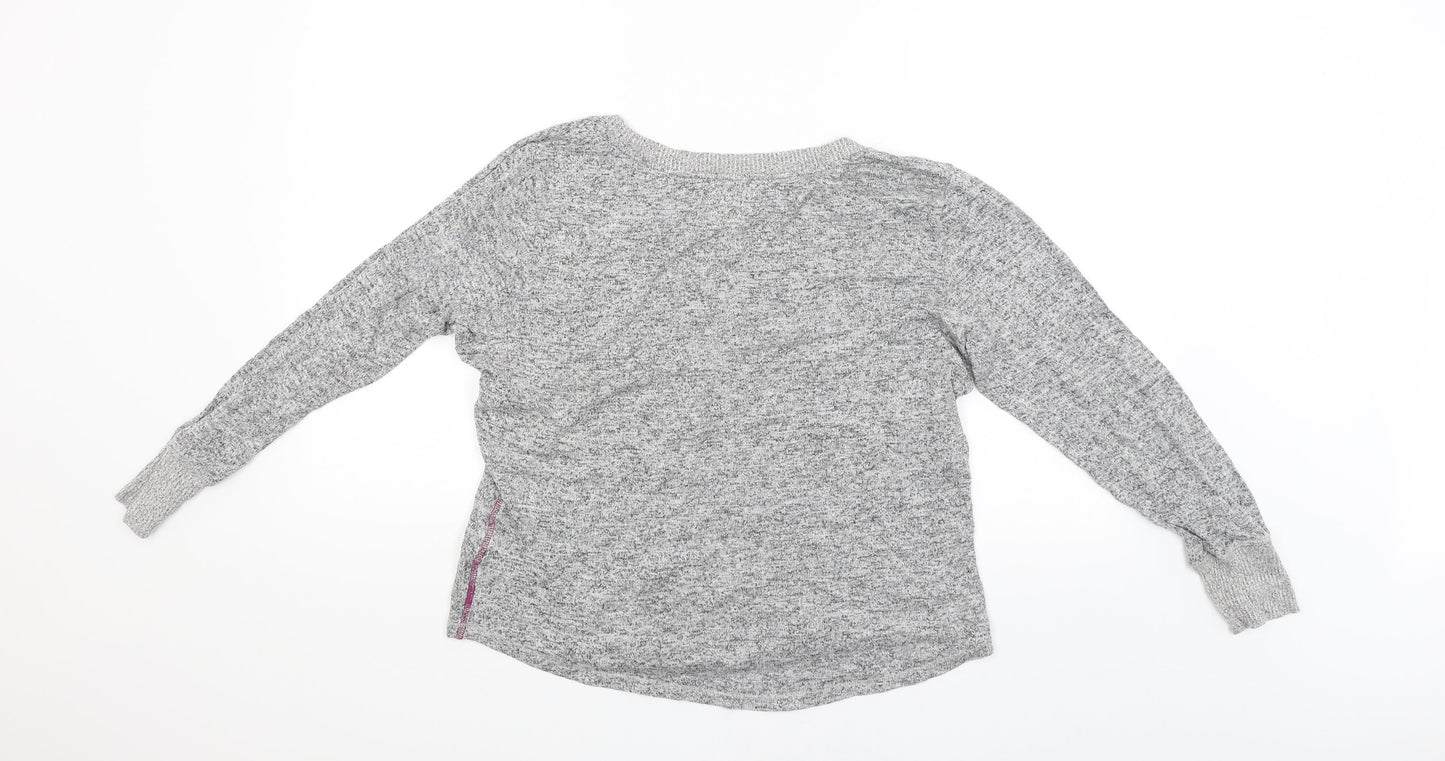 Night Owl Womens Grey   Pullover Jumper Size M