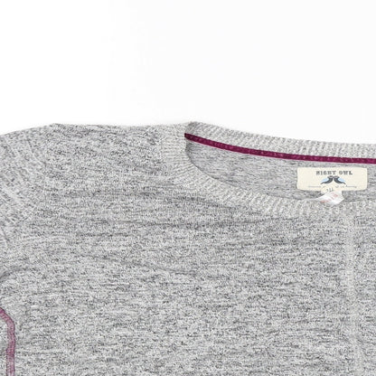 Night Owl Womens Grey   Pullover Jumper Size M