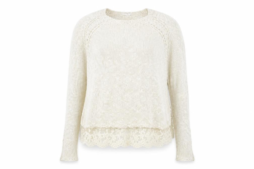 Vouley Vous Womens Beige   Pullover Jumper Size M