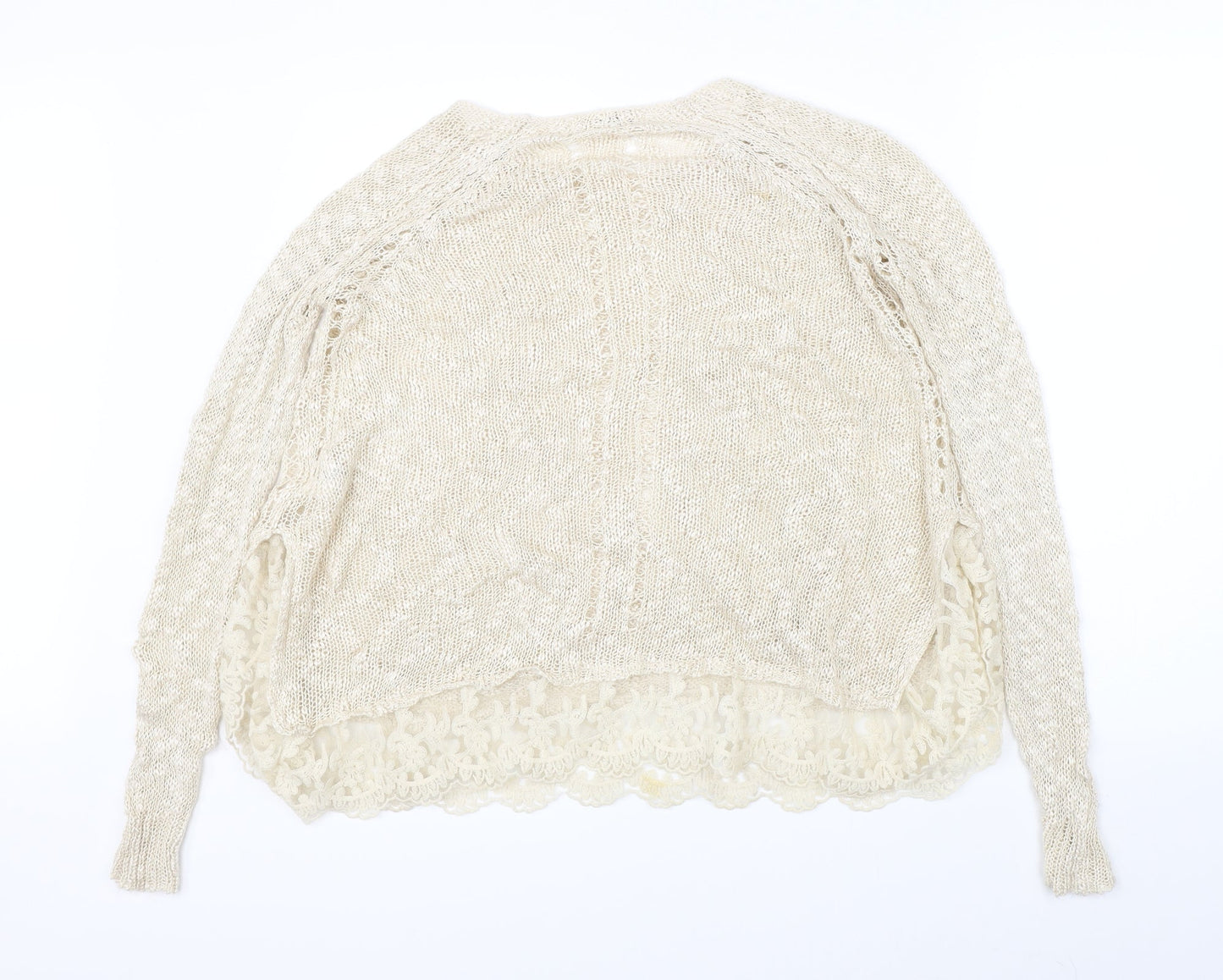 Vouley Vous Womens Beige   Pullover Jumper Size M