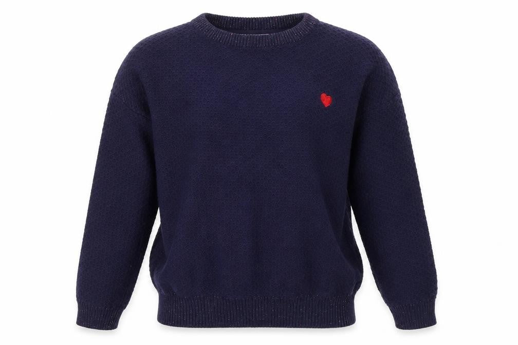 Galeries Lafayette Girls Blue  Knit Pullover Jumper Size 10 Years