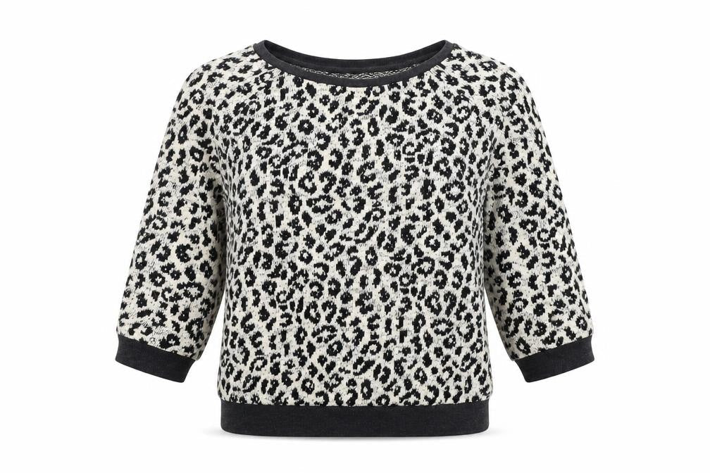 New Look Womens Beige Animal Print  Pullover Jumper Size 8