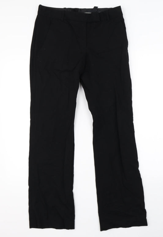 H&M Womens Black   Dress Pants Trousers Size 8 L28 in