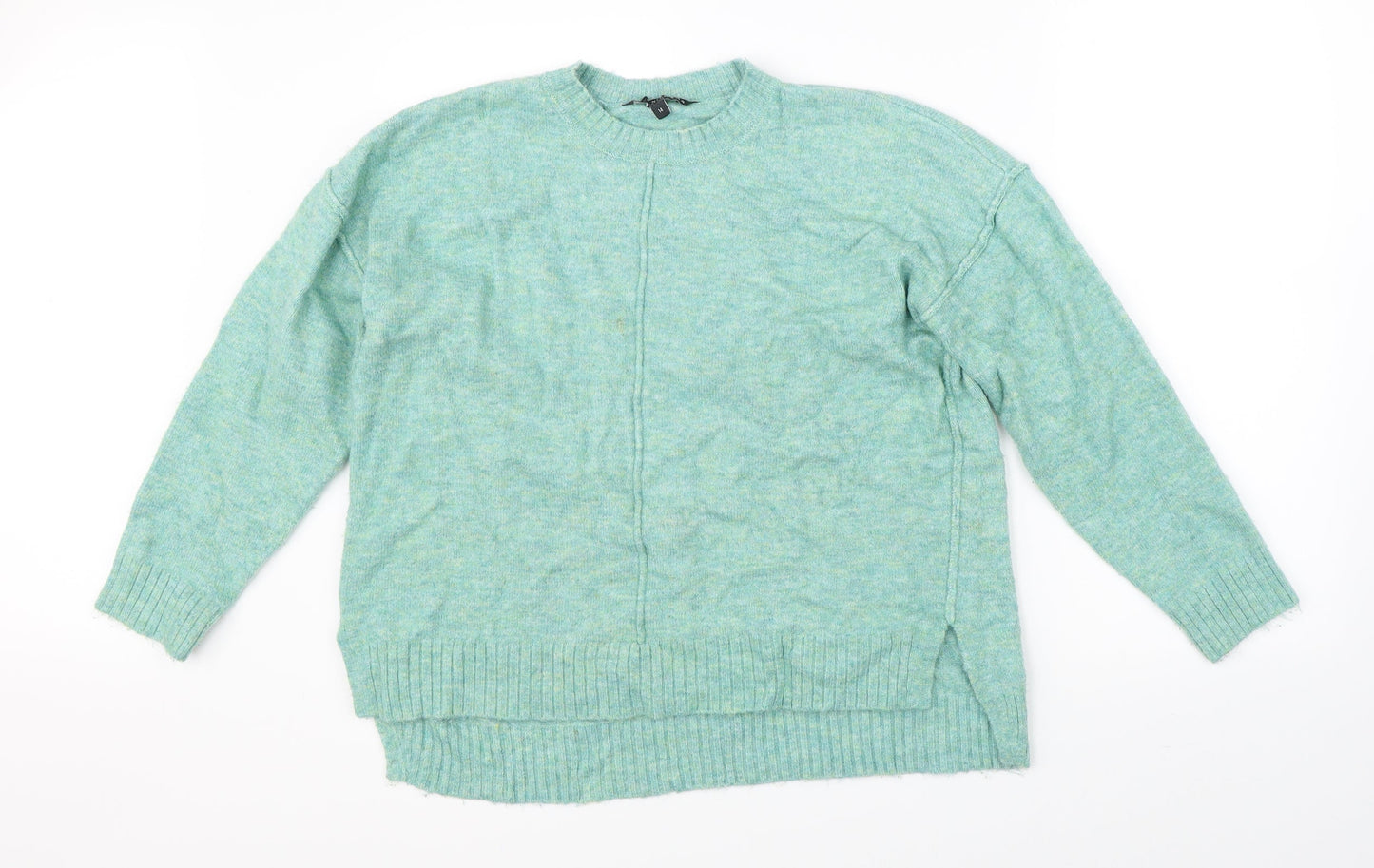 Love Knitwear Womens Green  Knit Pullover Jumper Size 14