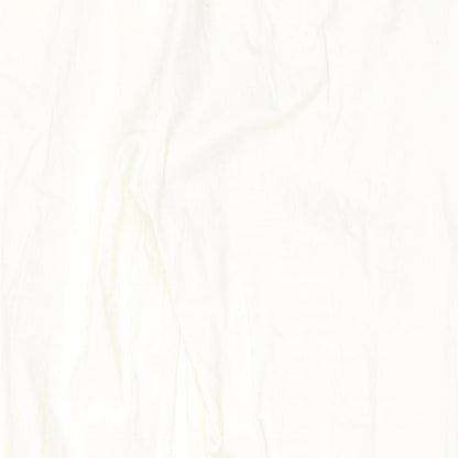 Preworn Womens White   Cropped Trousers Size 42 in L28 in