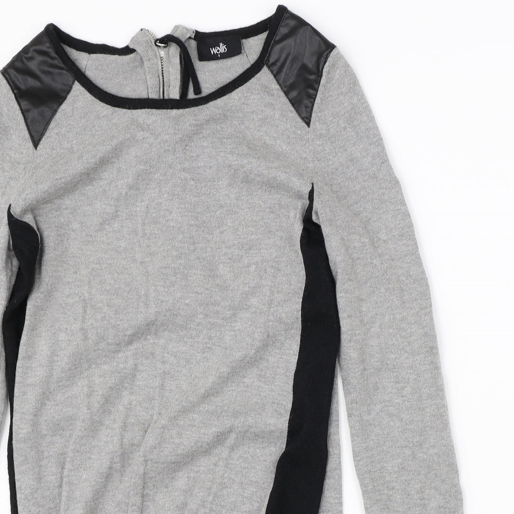 Wallis Womens Grey   Pullover Jumper Size S