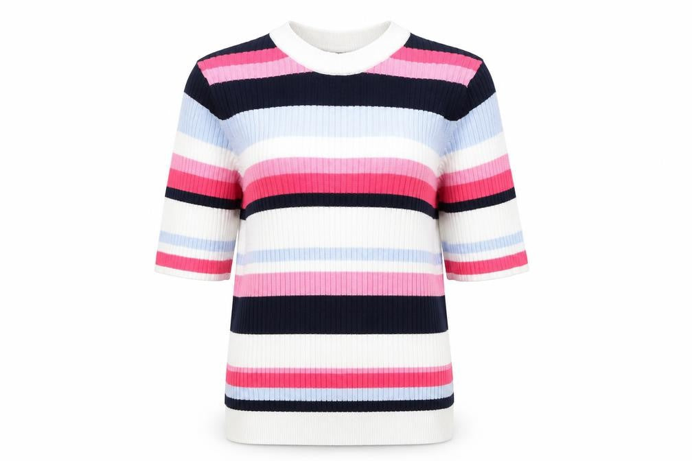 Marks & Spencer Womens Multicoloured Striped Knit Pullover Jumper Size 10