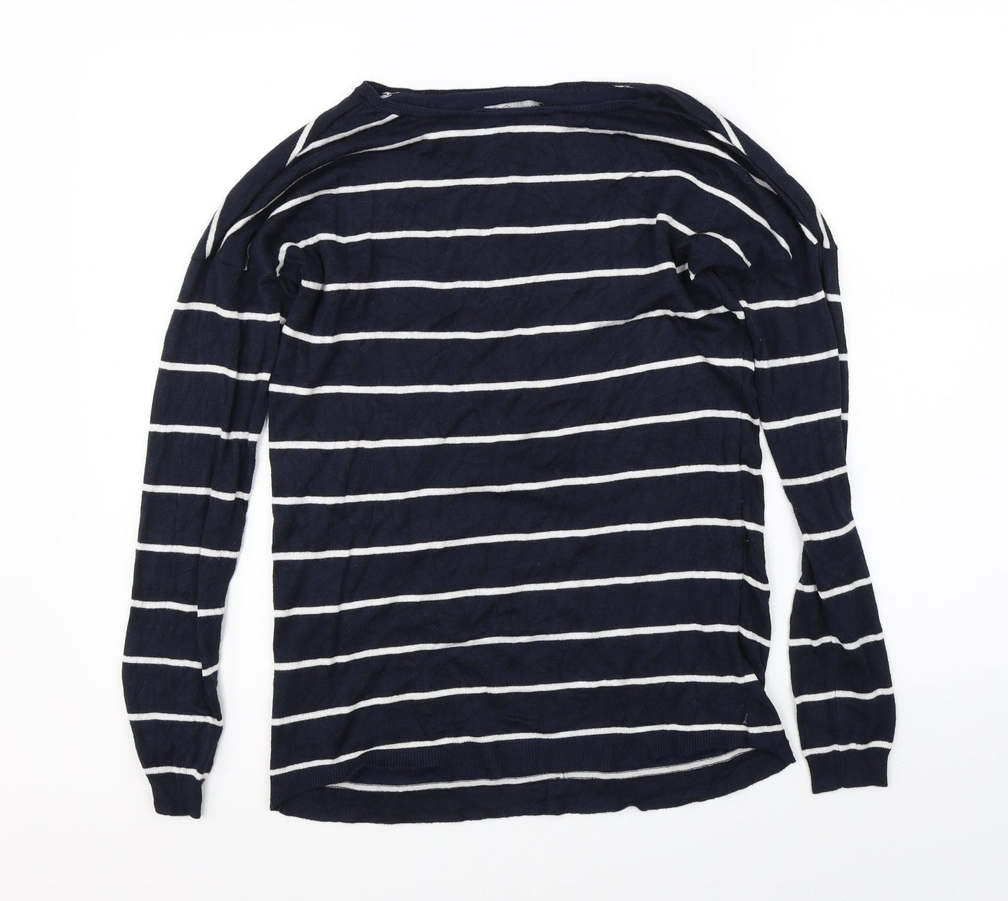 Atmosphere Womens Blue Striped  Pullover Jumper Size 8