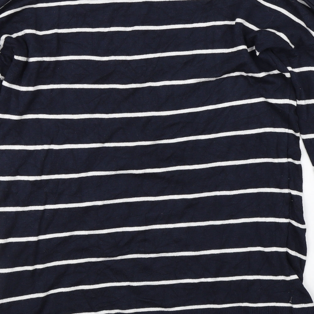 Atmosphere Womens Blue Striped  Pullover Jumper Size 8