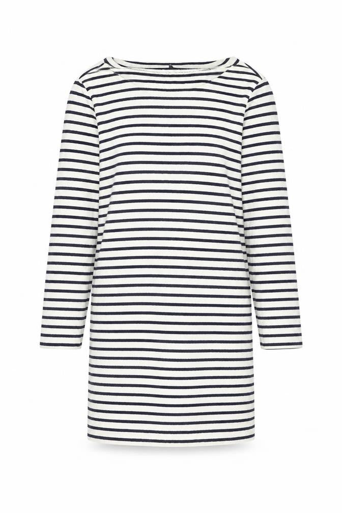 UNI Womens White Striped  Pullover Jumper Size XS