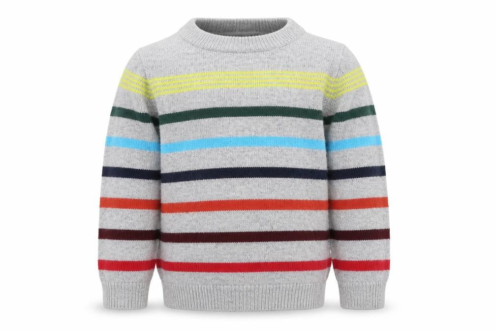 Gap Girls Grey Striped  Pullover Jumper Size 3 Years