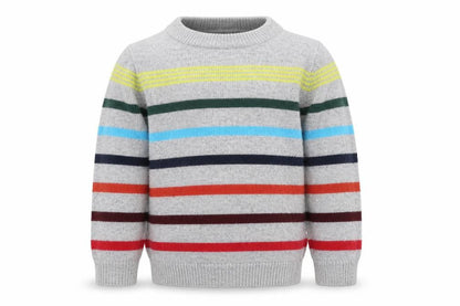 Gap Girls Grey Striped  Pullover Jumper Size 3 Years
